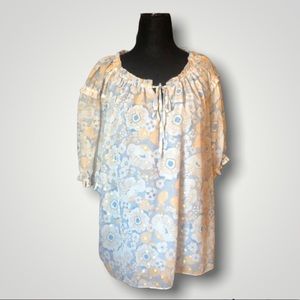 ROSE + OLIVE romantic  blouse size large